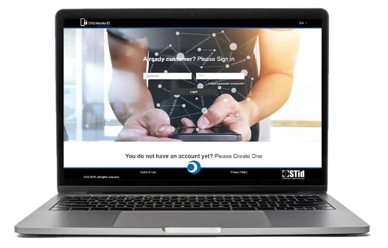 STid Mobile ID portal used by a strata manager to issue and revoke residents' virtual access cards